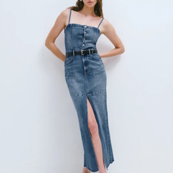 Reformation Tazz Maxi Denim Dress - Picture 1 of 6